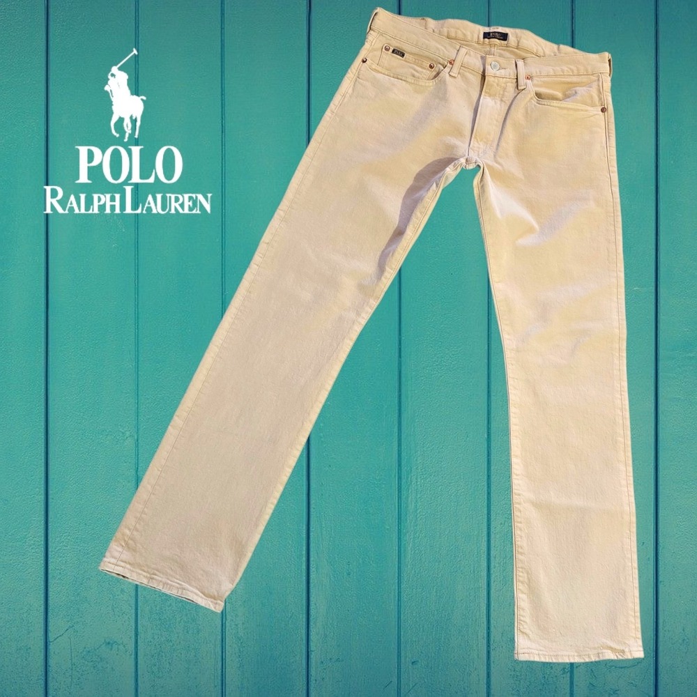 Polo Ralph Lauren Mens Varick Slim Straight Pants Tan 34x32